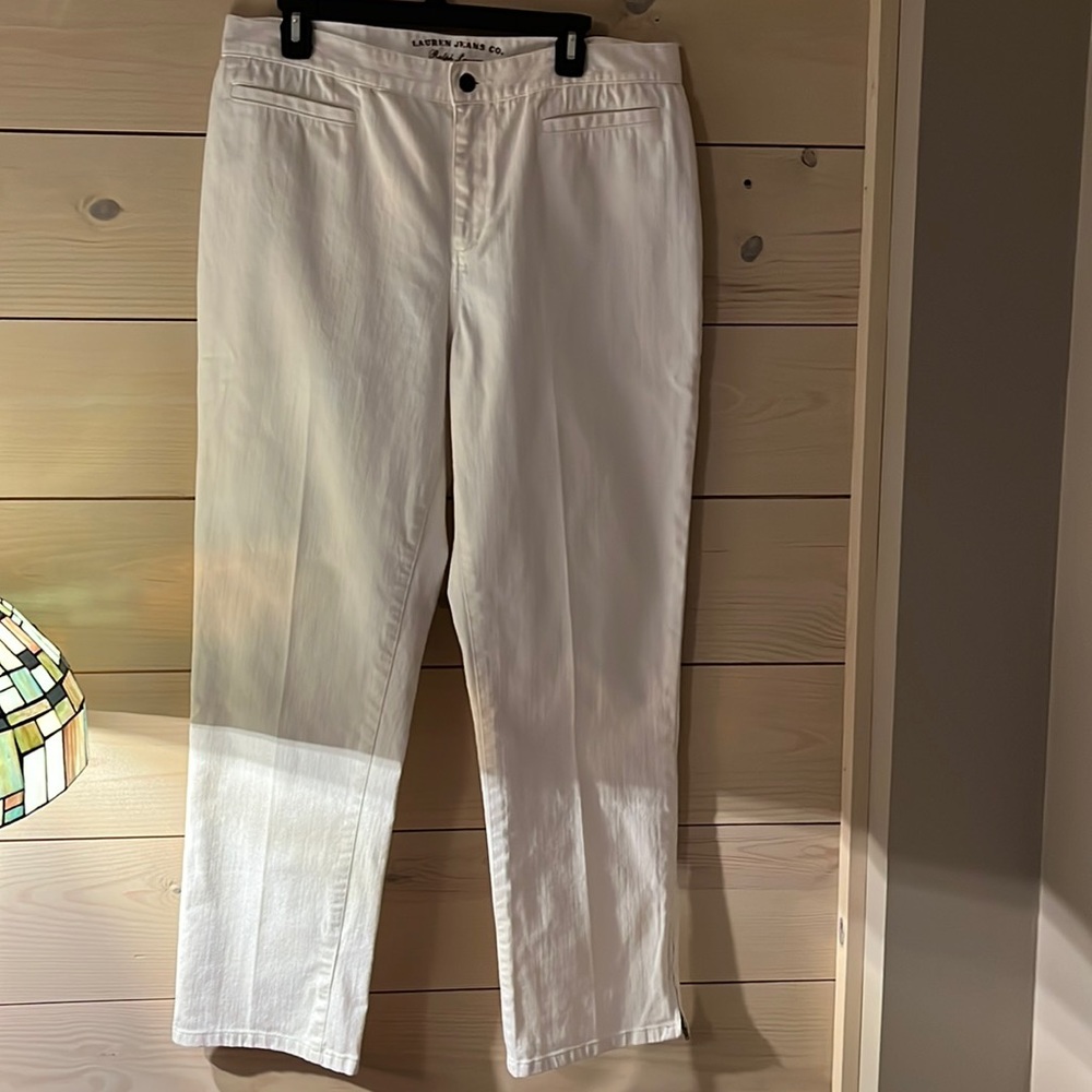 Ralph Lauren White Denim Jeans EUC